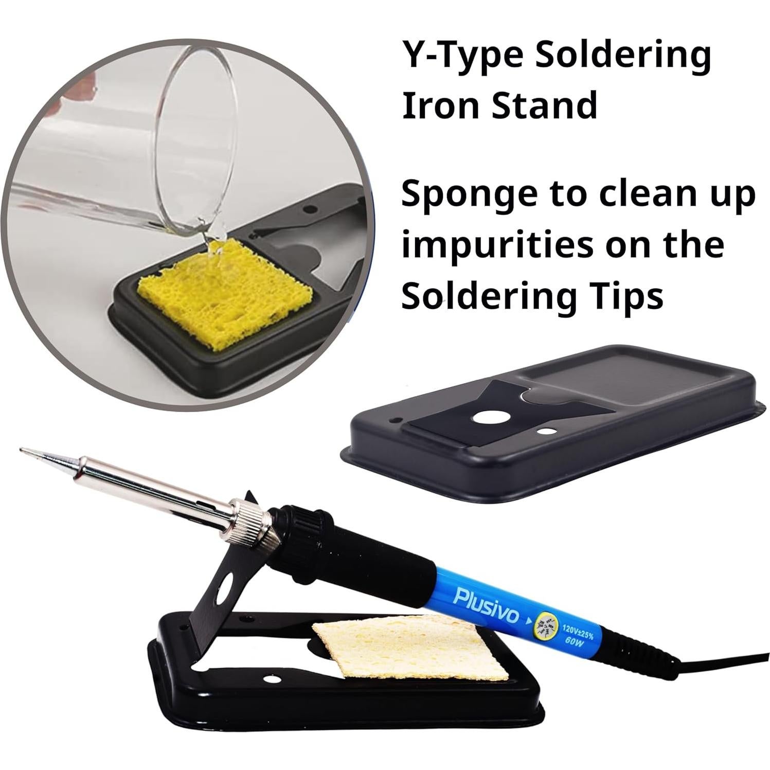 Kit de Soldador Plusivo 60W con Temperatura Ajustable 14 en 1