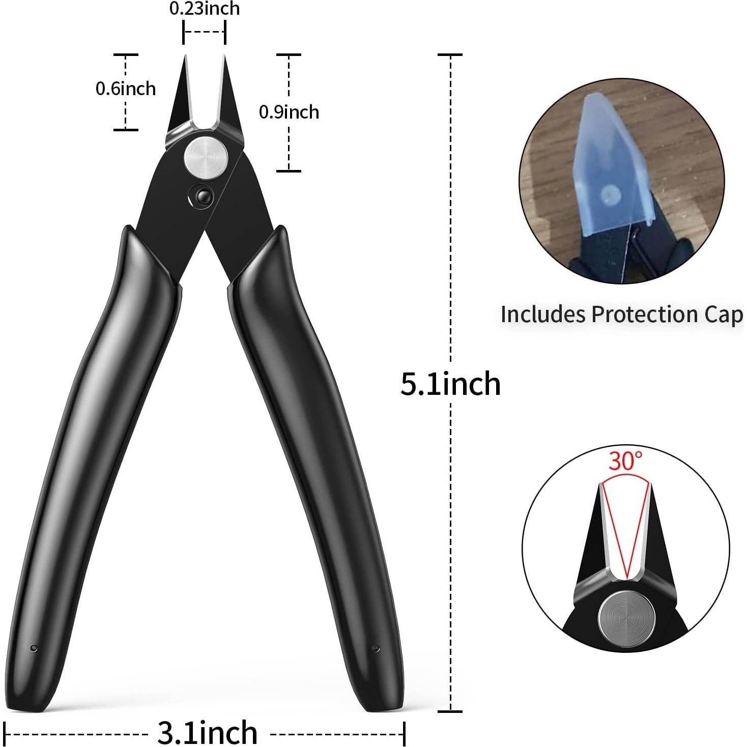 Cortador de Alambre BOENFU BF-170 12.7 cm Precisión Negro