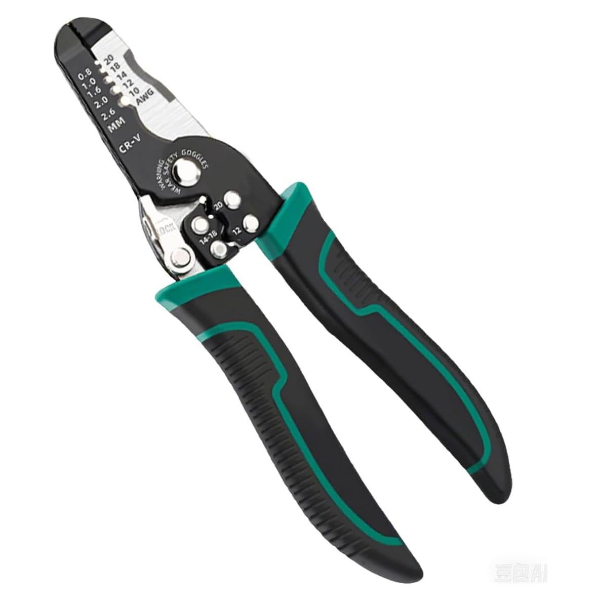 Destripador de Cables 3 en 1 LSLANSOON 180 mm con Bloqueo