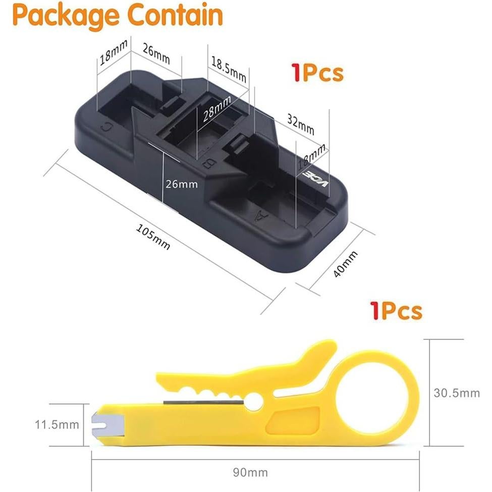 Soporte de Herramienta de Golpe VCE con Cortador de Cables RJ45