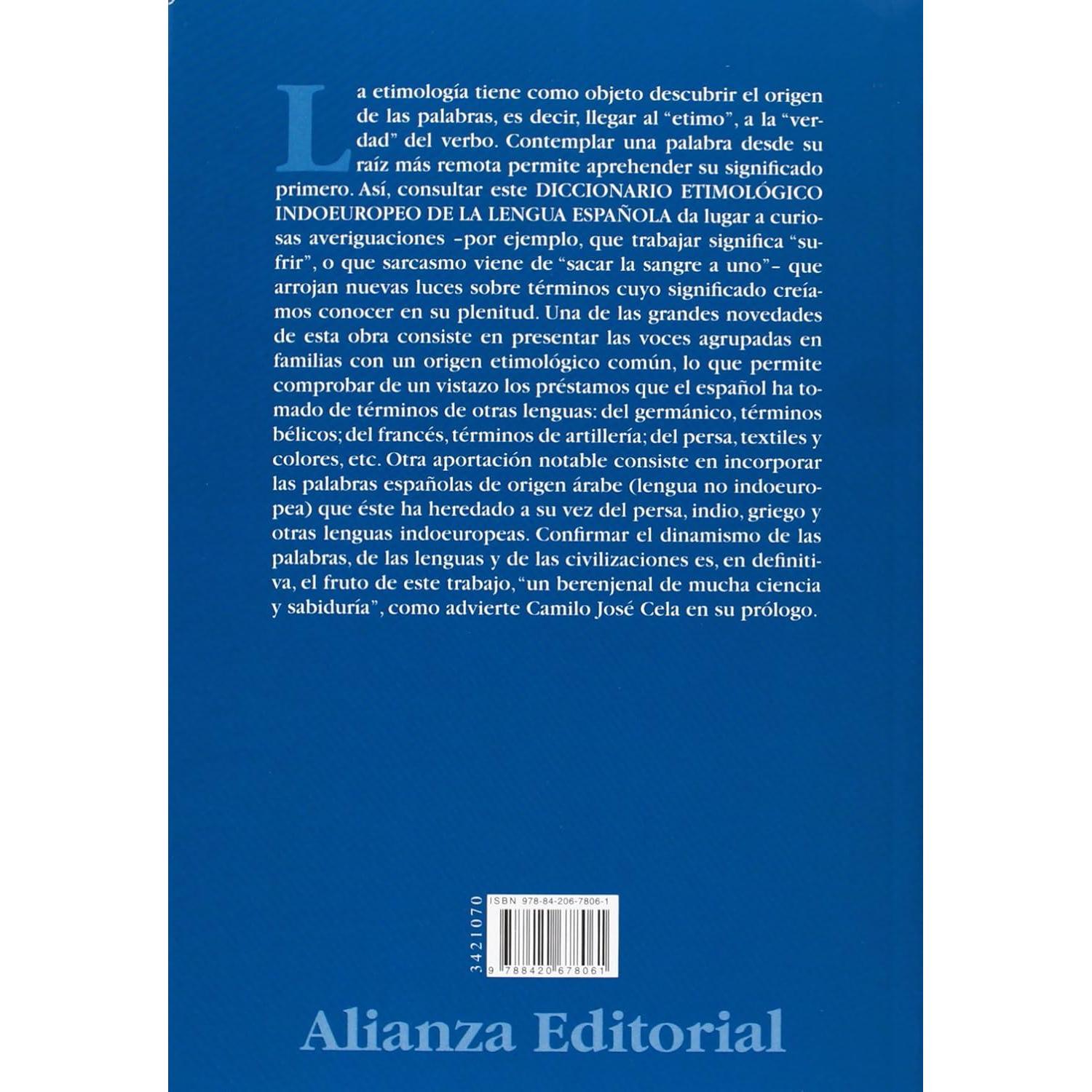 Diccionario etimológico indoeuropeo de la lengua española (Spanish Edition)