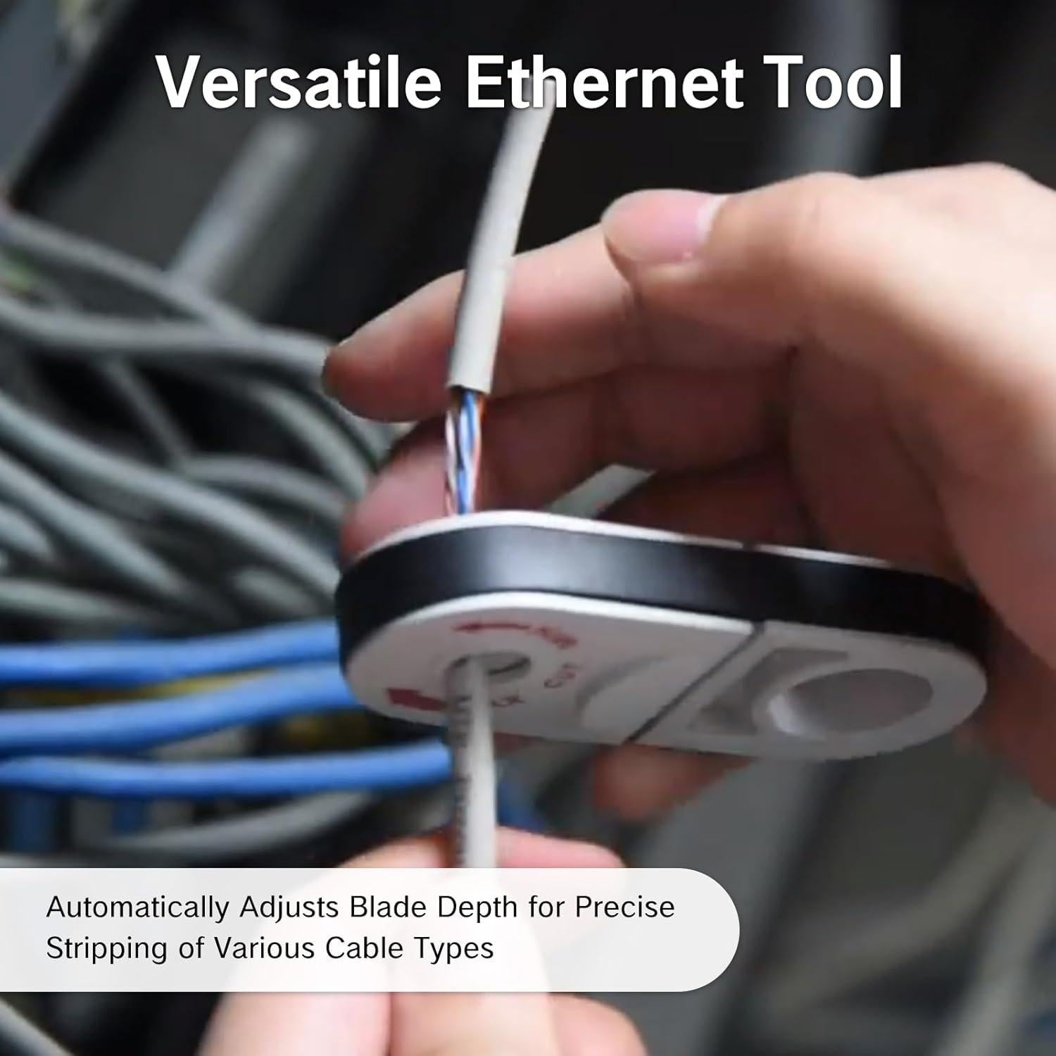 Herramienta Desforradora Universal BRBASAP para Cables Ethernet y Coaxiales