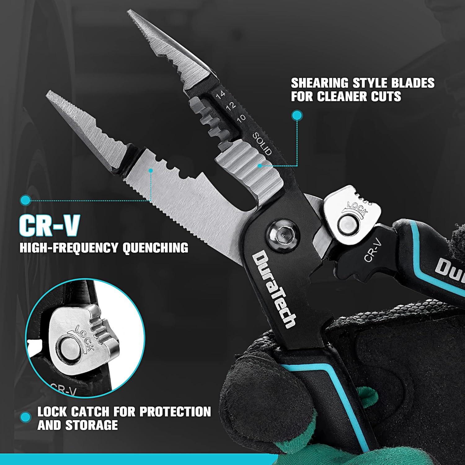 DURATECH Alicates Multifuncionales 5-en-1 20.32 cm Cr-V