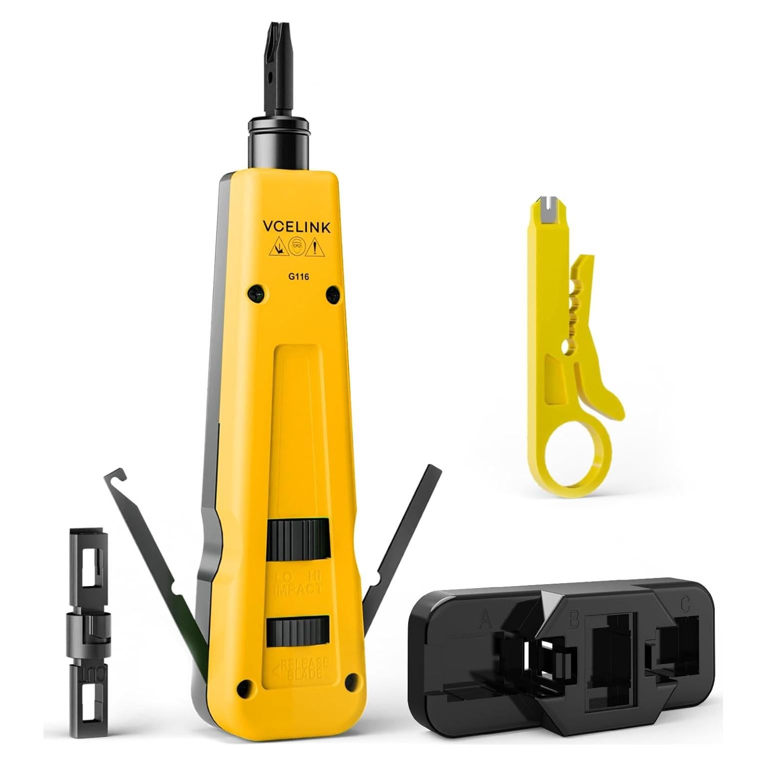 Herramienta Punch Down VCELINK con Soporte y Cortador RJ45