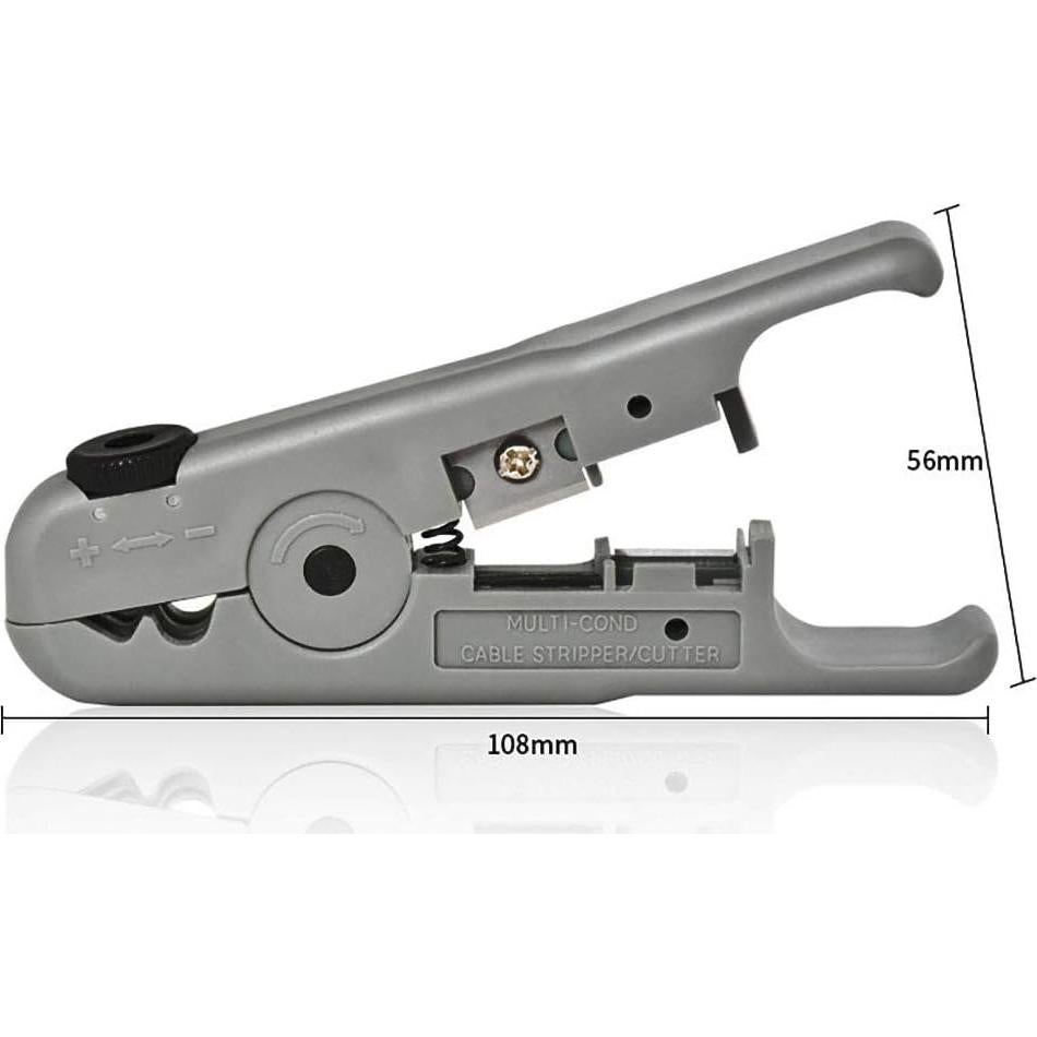 Destripador de Cable Coaxial ZRM&E 180mm Manual para Redes