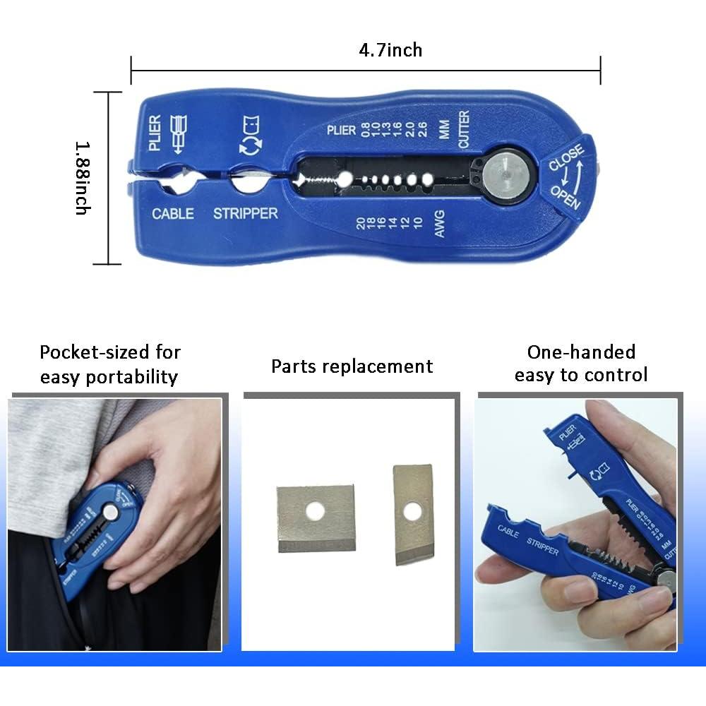 Desnudador de Cables ORX PLUS TOOLS 10-20 AWG Manual