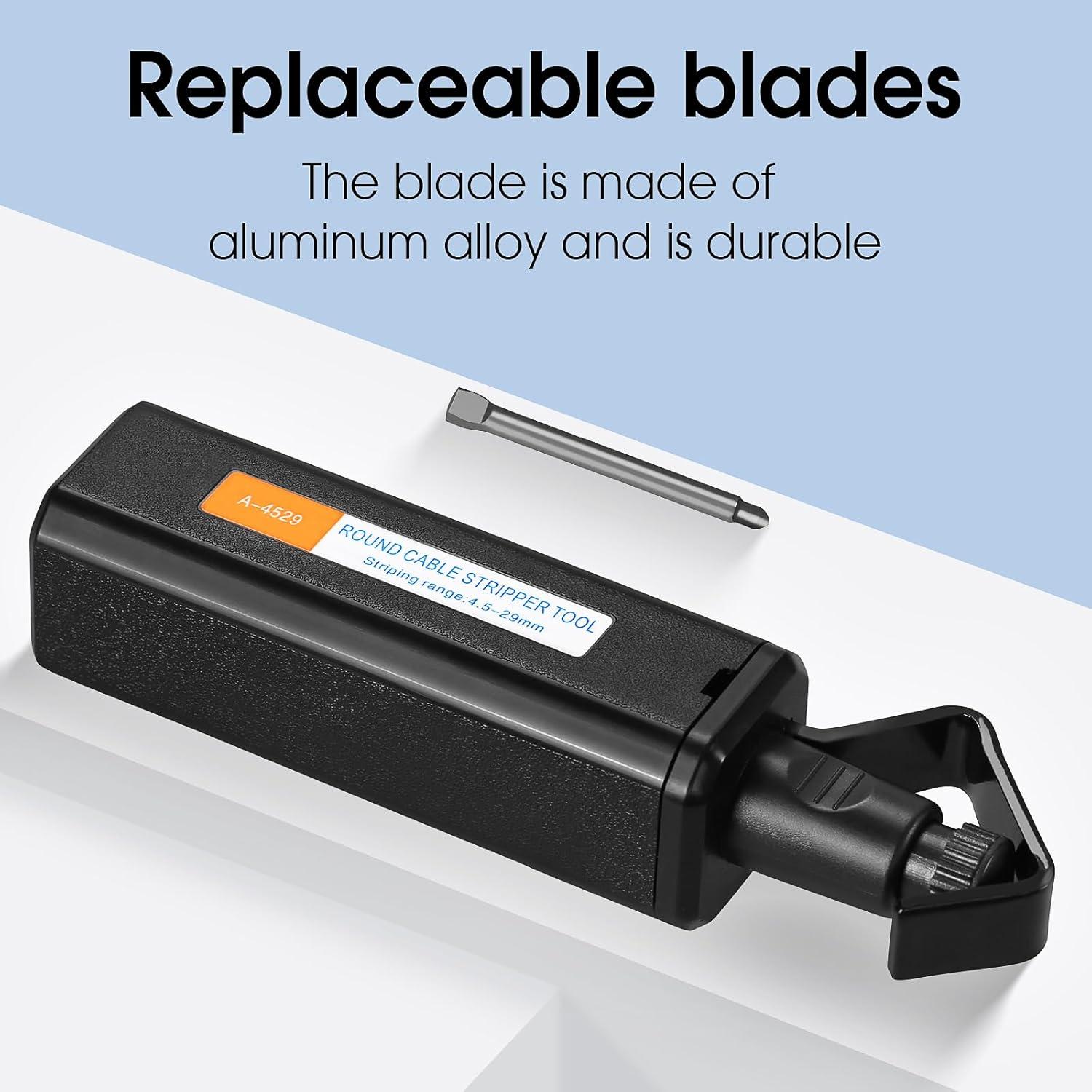 Cuchillo Desforrador de Cable Óptico SAIVXIAN 4.5-29mm