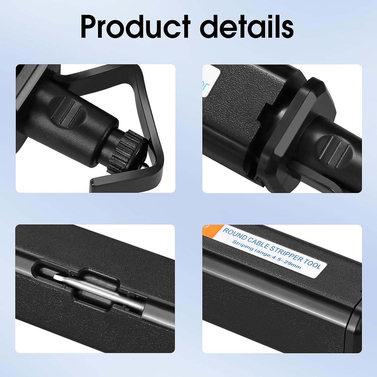 Cuchillo Desforrador de Cable Óptico SAIVXIAN 4.5-29mm