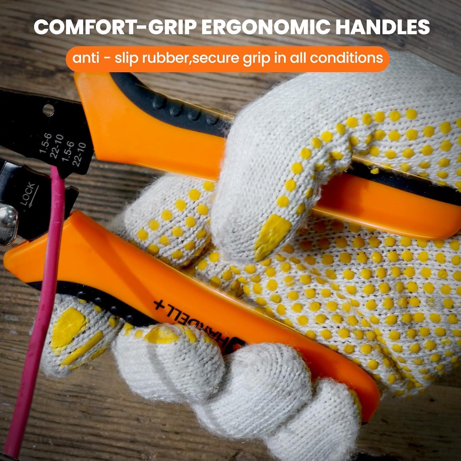 Pelacables Multifuncional HARDELL+ 19.05 cm 5 en 1 para 10-20 AWG