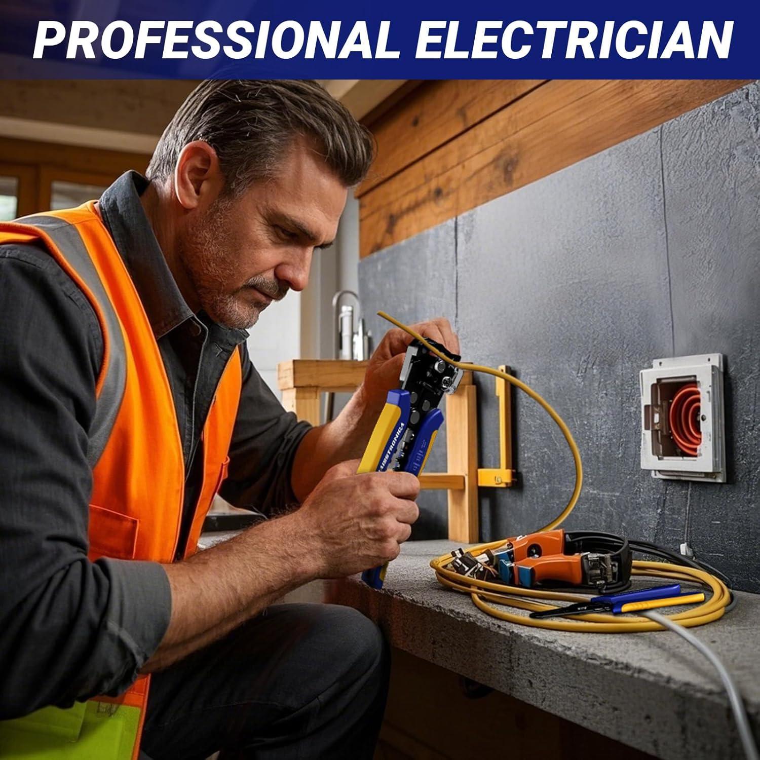 Juego de Herramientas Pelacables haisstronica 10-24 AWG Manual y Automático