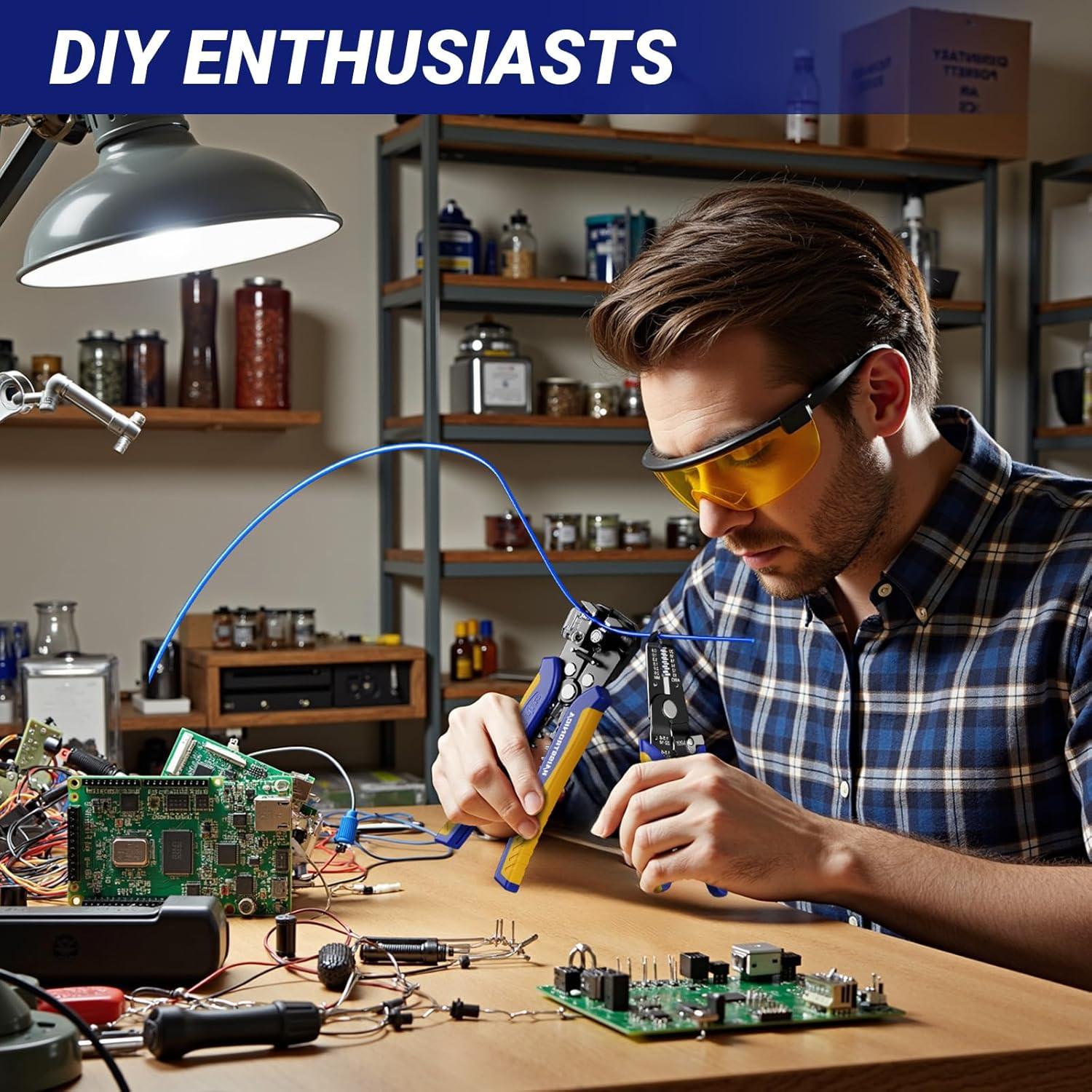 Juego de Herramientas Pelacables haisstronica 10-24 AWG Manual y Automático