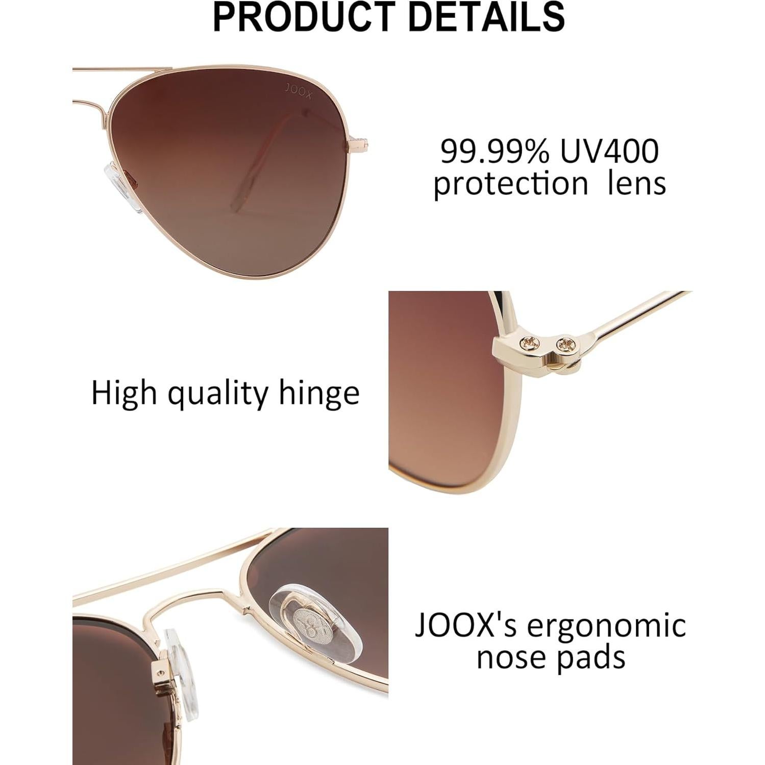Gafas de sol aviador JOOX polarizadas UV400 para todos