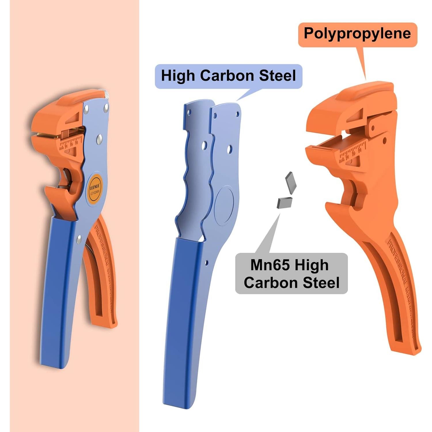 Destripador y Cortador de Cables LEENUE 2 en 1 Ajustable