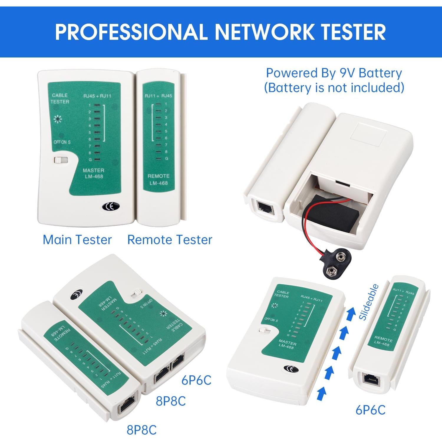 Kit de Herramientas de Crimpado RJ45 Duogalia Cat5 Cat6