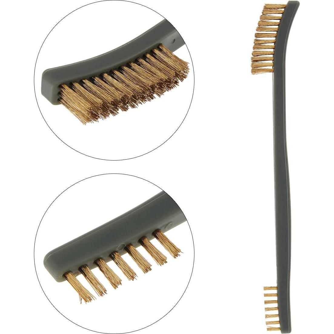 Conjunto de Cepillos de Alambre Mini OriGlam - 3 Piezas para Limpieza