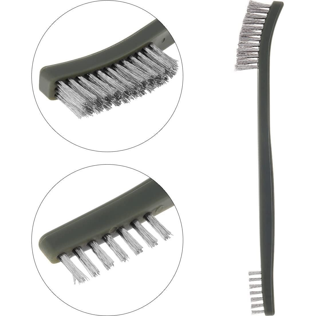 Conjunto de Cepillos de Alambre Mini OriGlam - 3 Piezas para Limpieza