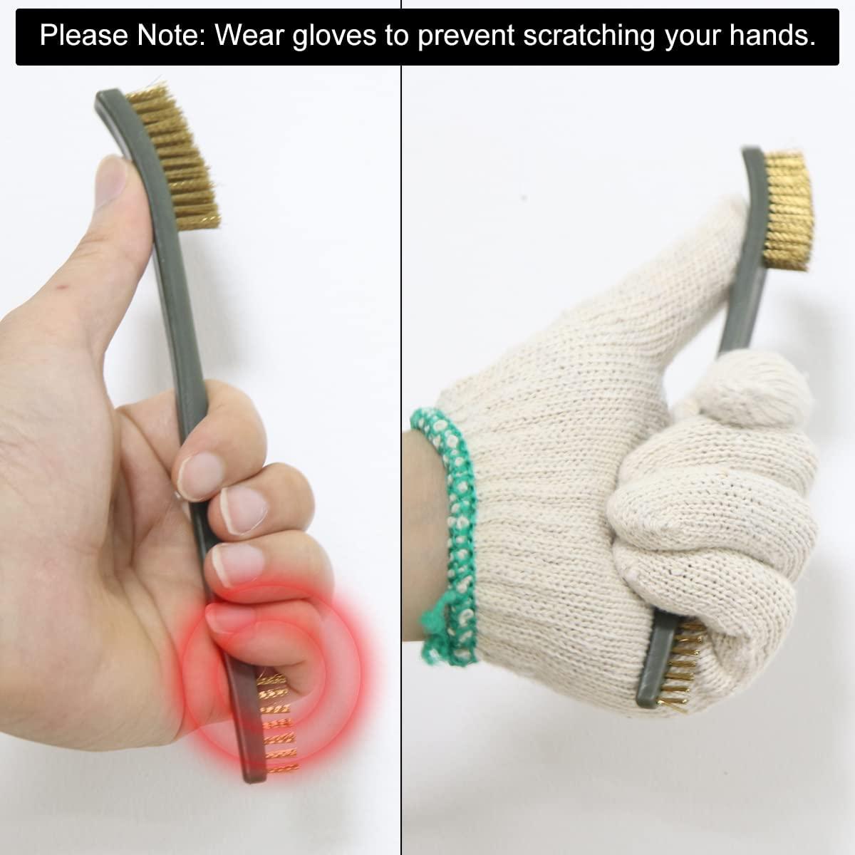 Conjunto de Cepillos de Alambre Mini OriGlam - 3 Piezas para Limpieza