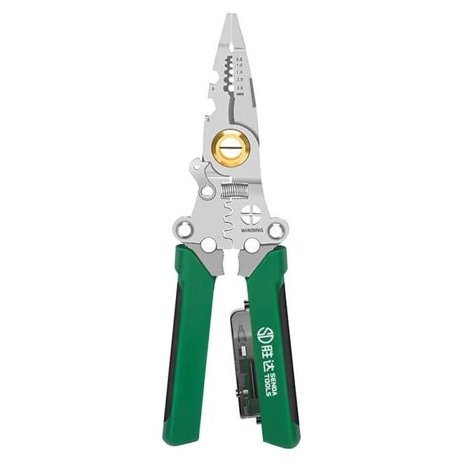 Pelacables Plegable 12 en 1 SENDATOOLS Verde 21.6 cm