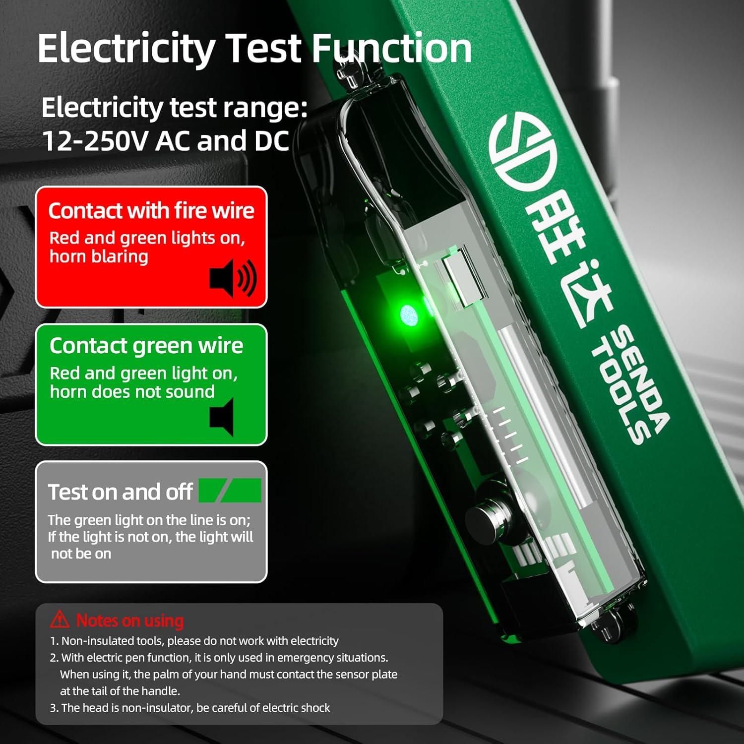 Pelacables Plegable 12 en 1 SENDATOOLS Verde 21.6 cm