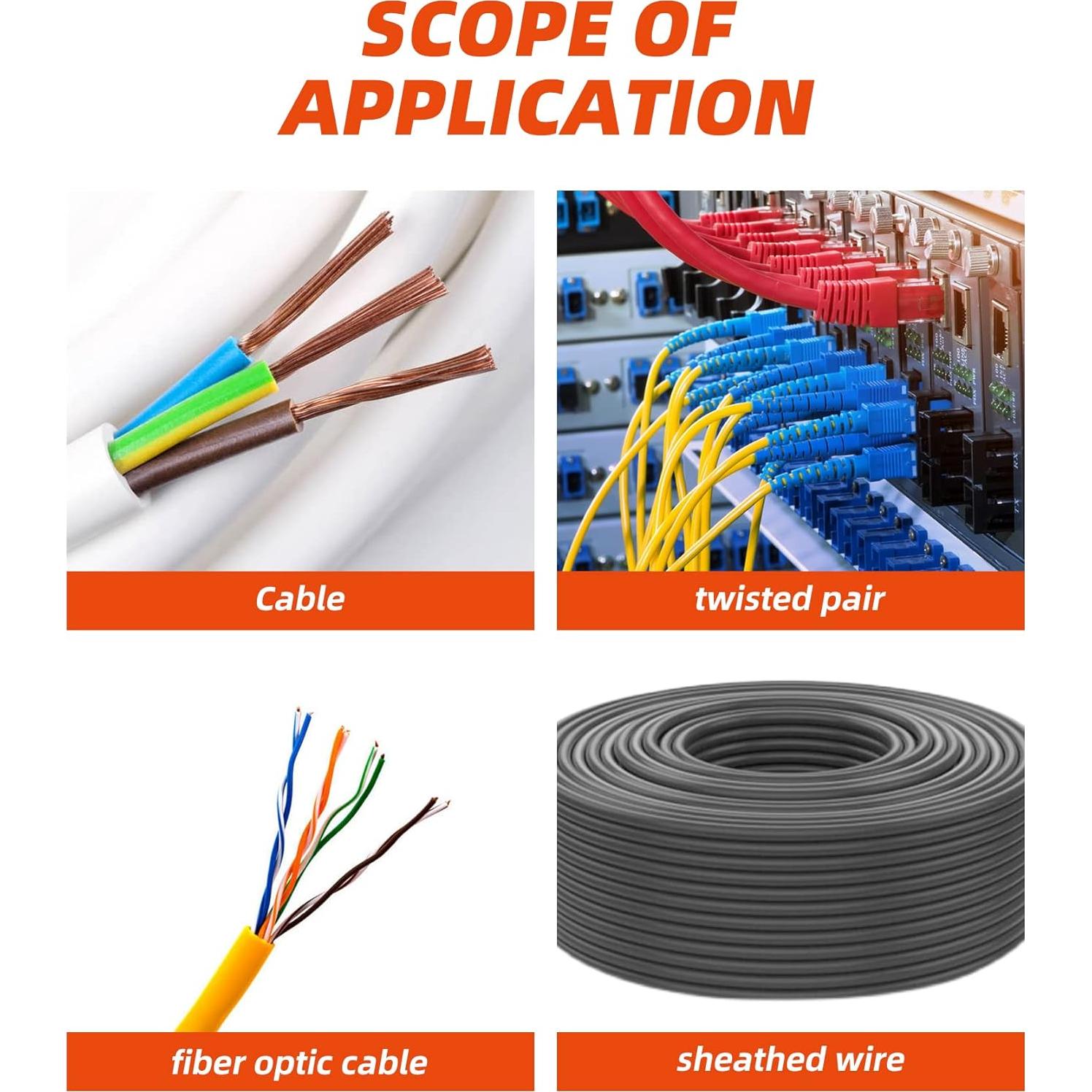 Cortador de Pelacables DIFFLIFE 10-22 AWG, Mango Ergonómico