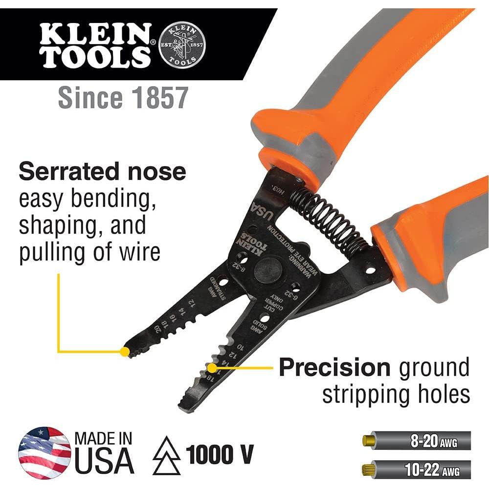 Desforrador Cortador Aislado Klein Tools 11055RINS 1000V