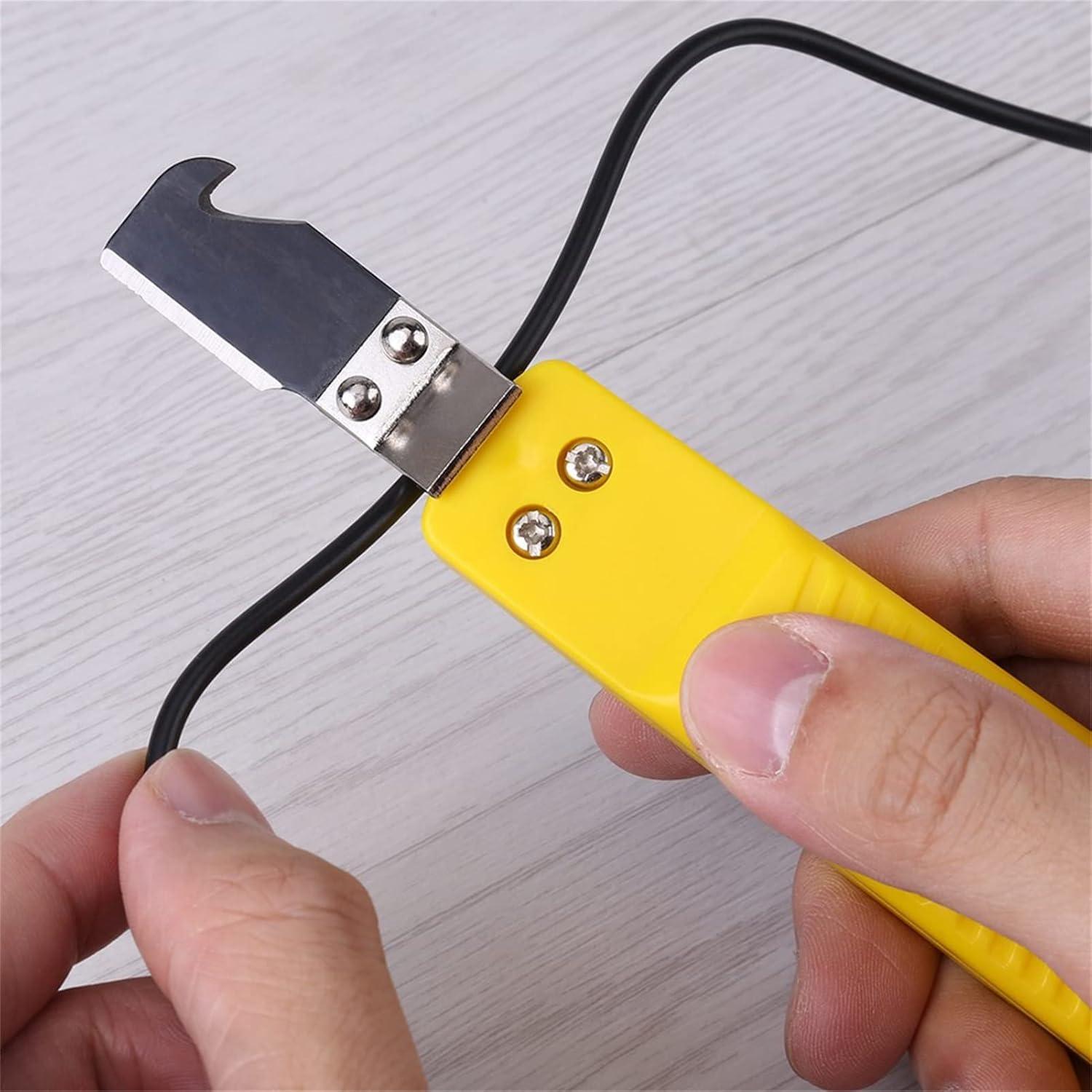 Desforradora de Alambre Walfront Amarilla 8-28mm Acero