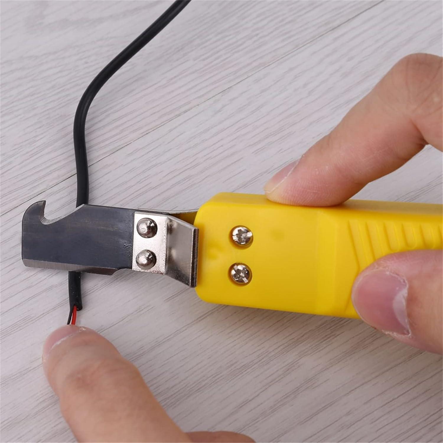 Desforradora de Alambre Walfront Amarilla 8-28mm Acero