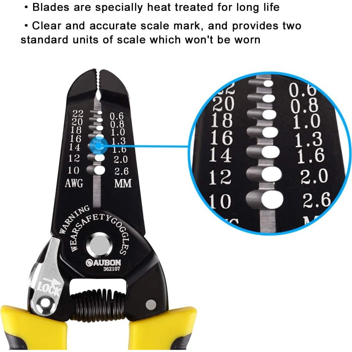 Juego de 2 Pelacables ZUZUAN 10-22 AWG, Cortador y Pelador