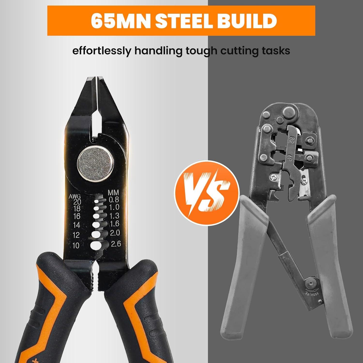 Pelacables 3 en 1 HARDELL+ 15.24 cm para 10-20 AWG