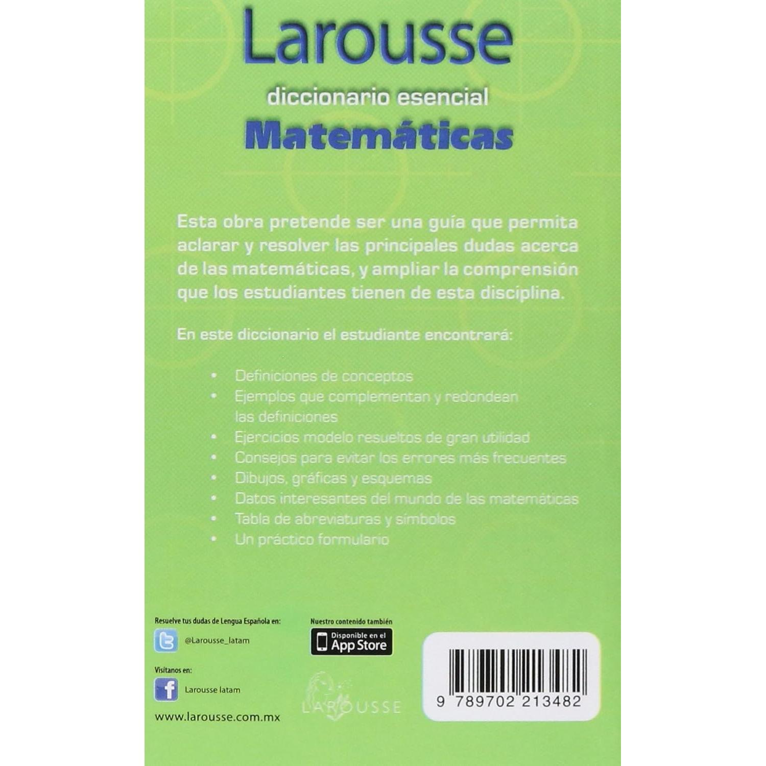 Diccionario Esencial Matematicas/ Essential Mathematics Dictionary (Spanish Edition)