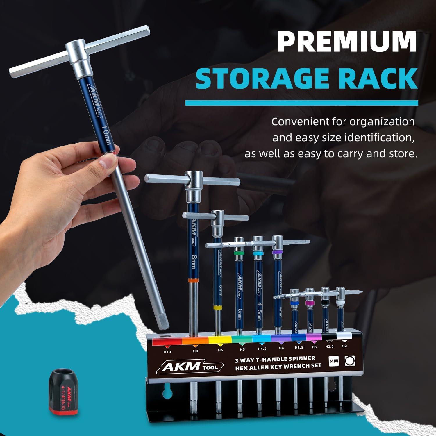 Juego de Llaves Allen Hexagonales T AKM TOOL 11 Pcs 2-10mm