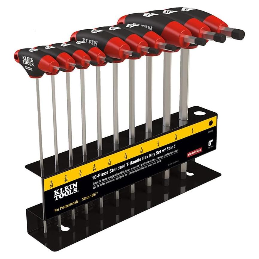 Juego de Llaves Hexagonales T-Handle Klein Tools JTH610E 10 Piezas
