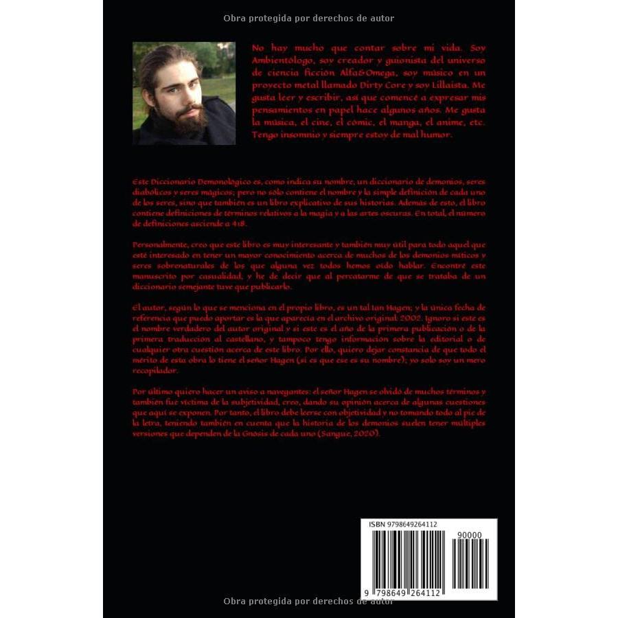 DICCIONARIO DEMONOLÓGICO: Versión de Sangue Shi (Sendero Siniestro, Ocultismo, Magia, Mitología y Folklore) (Spanish Edition)