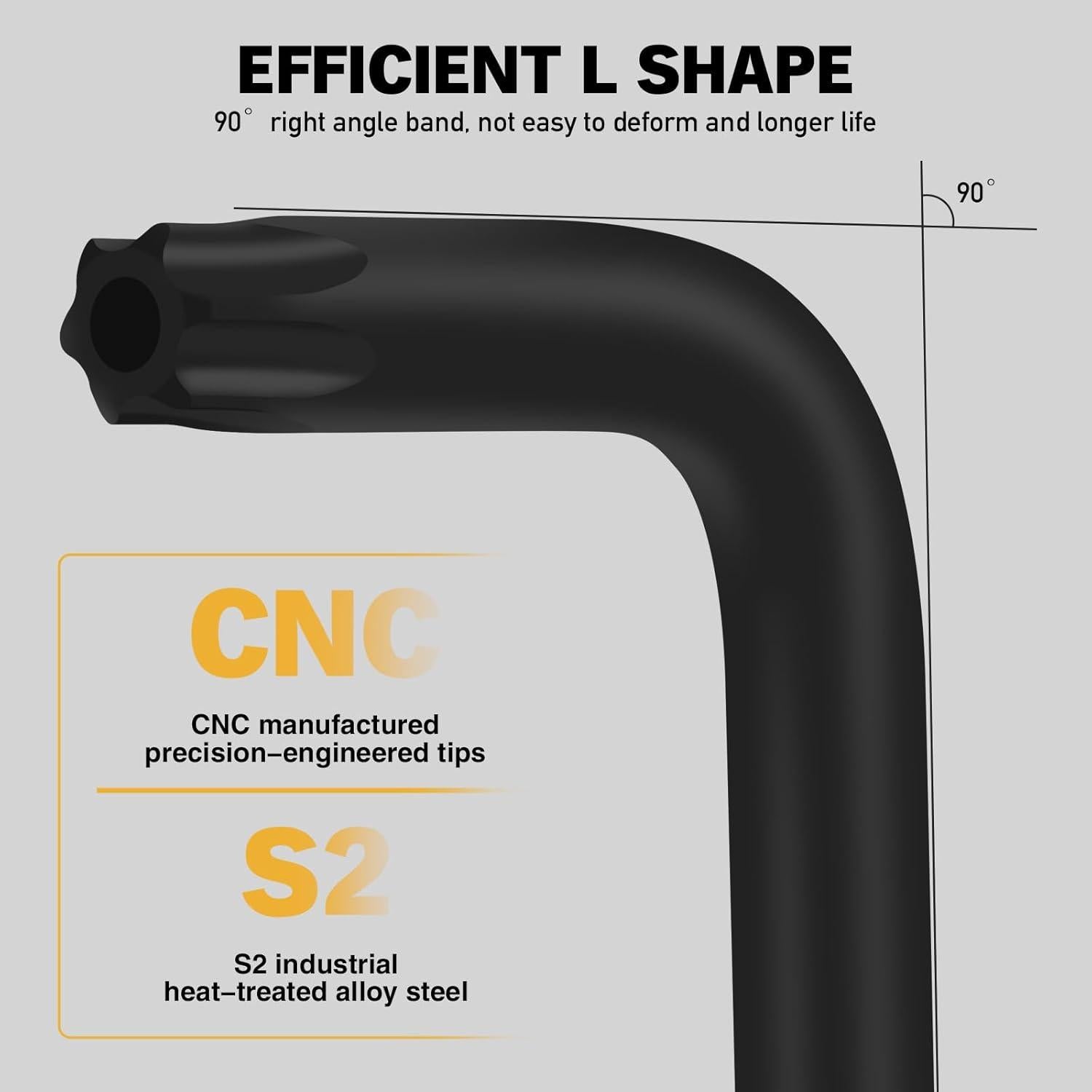 Juego de Llaves Allen Torx 11 Piezas ELEAD T10-T50 Acero S2