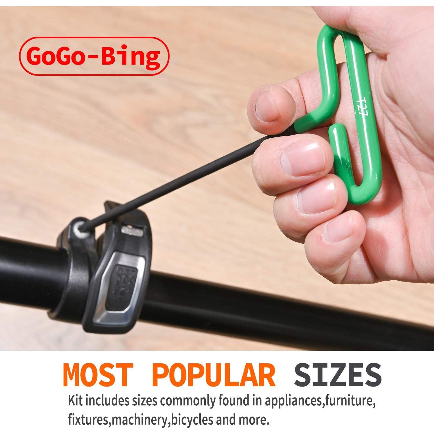 Juego de Llaves Allen GogoBing T-Mango 8 Pulgadas y 8 Métricas