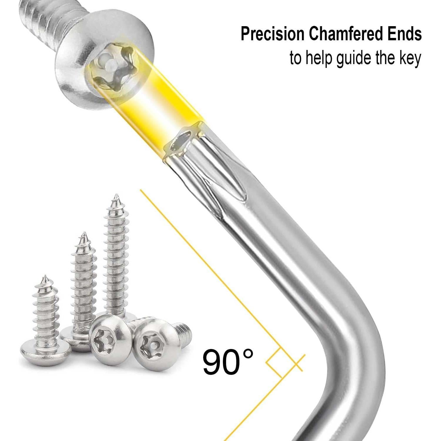 Juego de Llaves Allen Torx Hanpex 9 Piezas Cr-V T10-T50