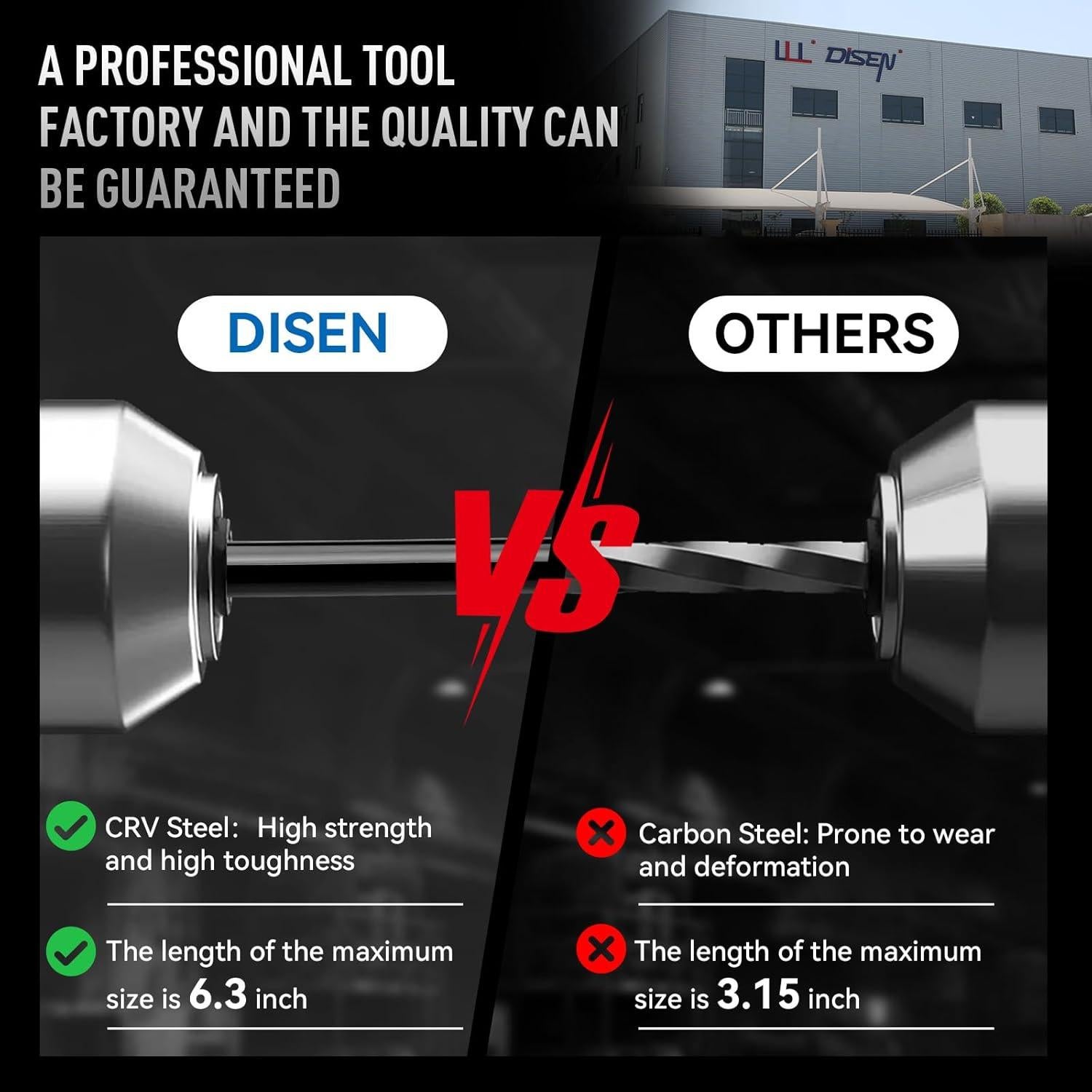 Juego de Llaves Allen Torx DISEN 9 Piezas Acero CR-V