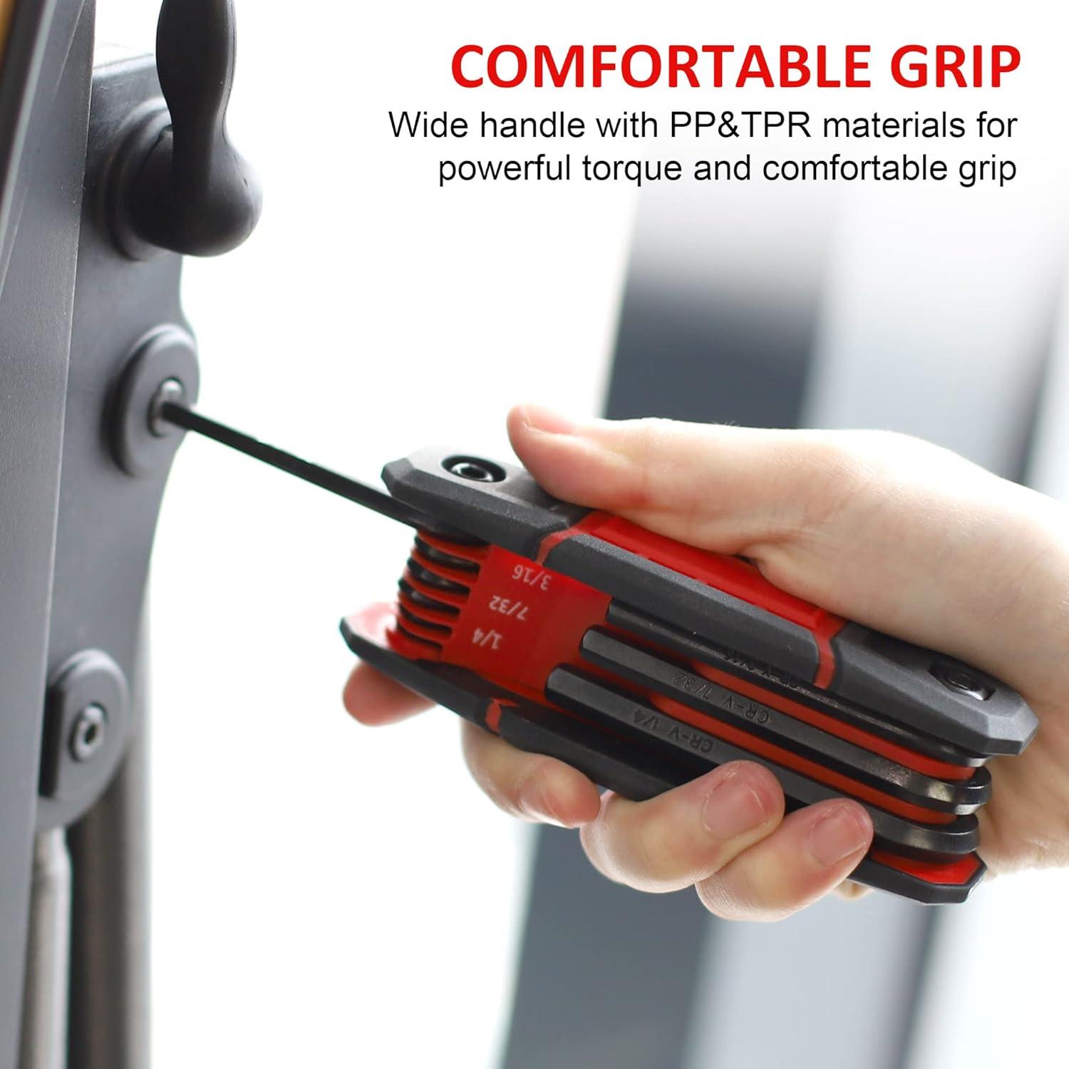 Juego de Llaves Allen Plegables 25 Piezas Topline Métrico y Torx