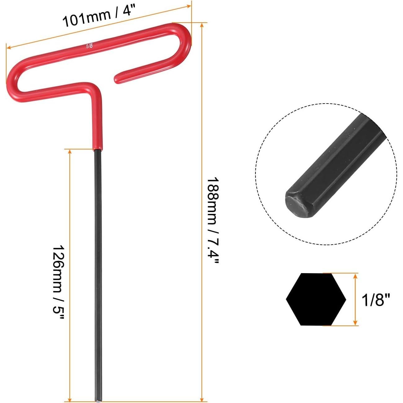 Llave Hexagonal T Harfington 3.18 mm con Mango Acolchado