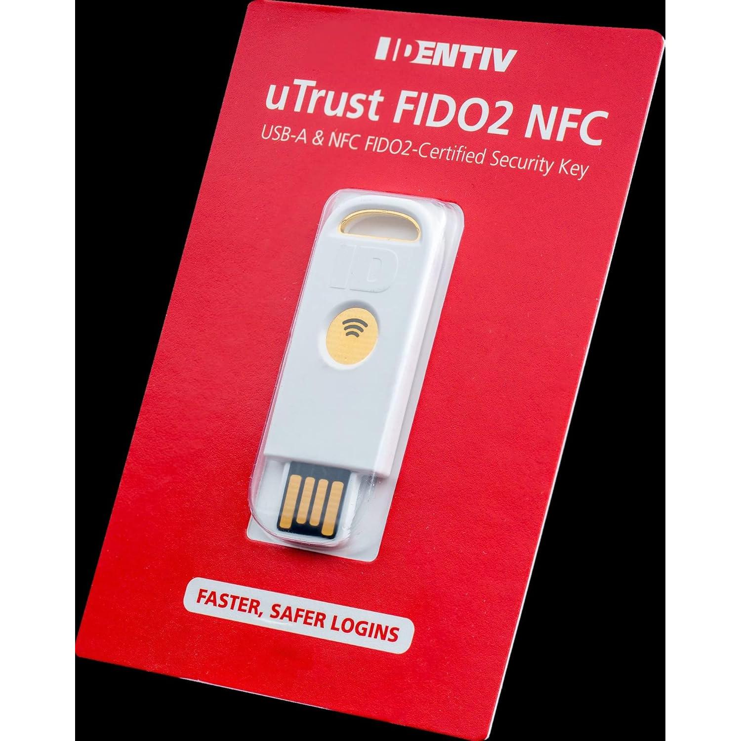 Clave de Seguridad Identiv uTrust FIDO2 NFC USB-A