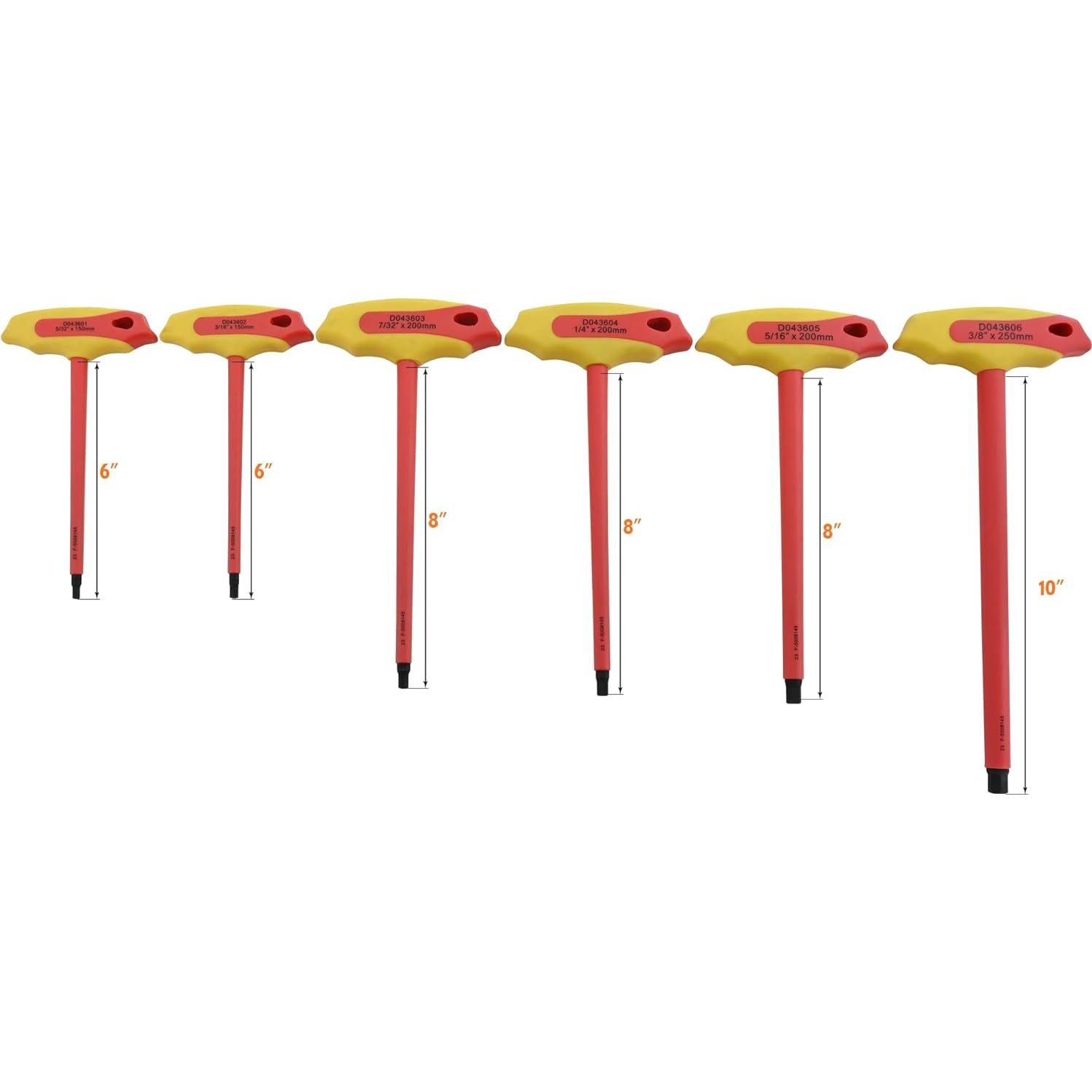 Juego de Llaves Hexagonales Aisladas 6 Piezas Gray Tools