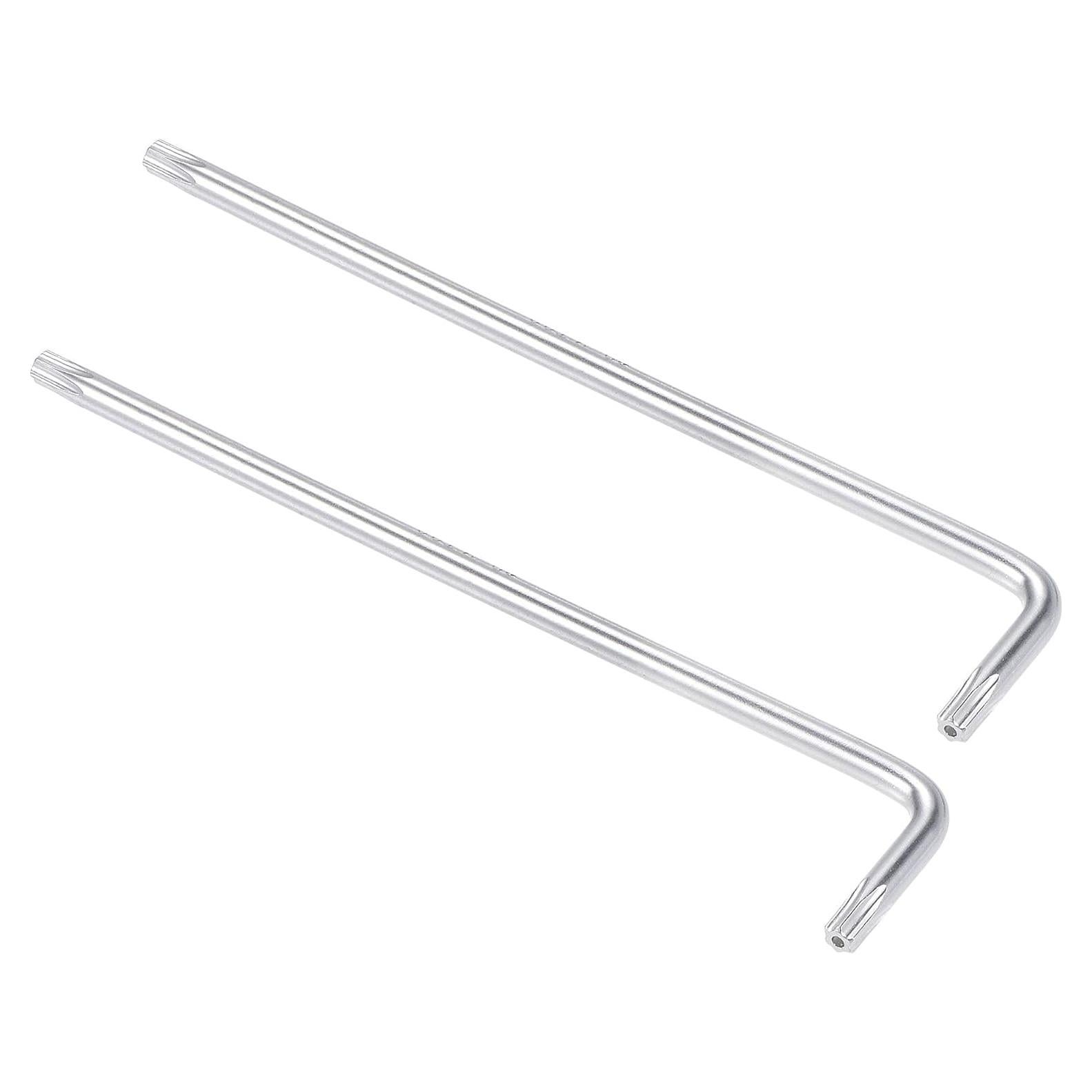 Llave Torx T20 uxcell 2 Pcs Acero CR-V 116 mm a Prueba de Manipulación