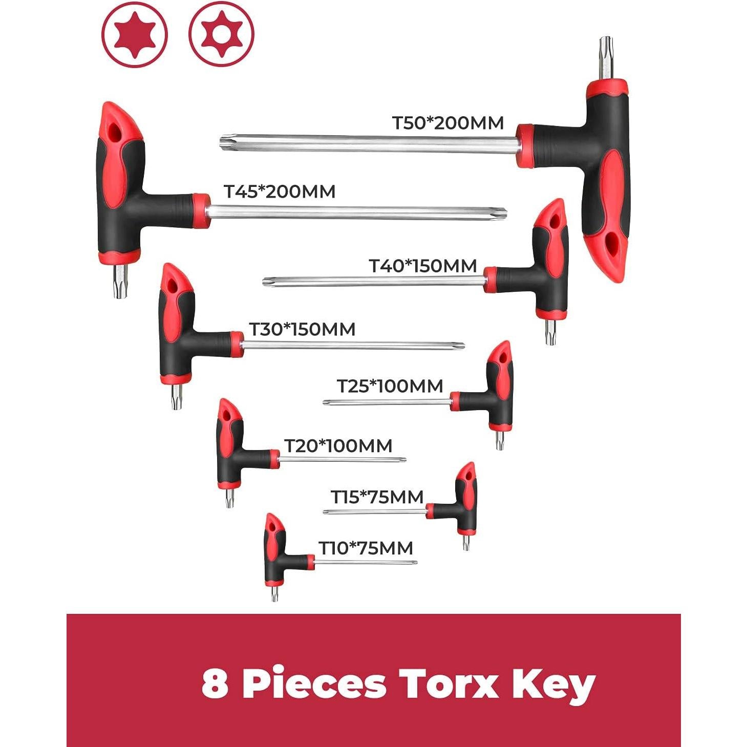 Set de Llaves Hexagonales y Torx 16 Pzs Rotation con Estuche