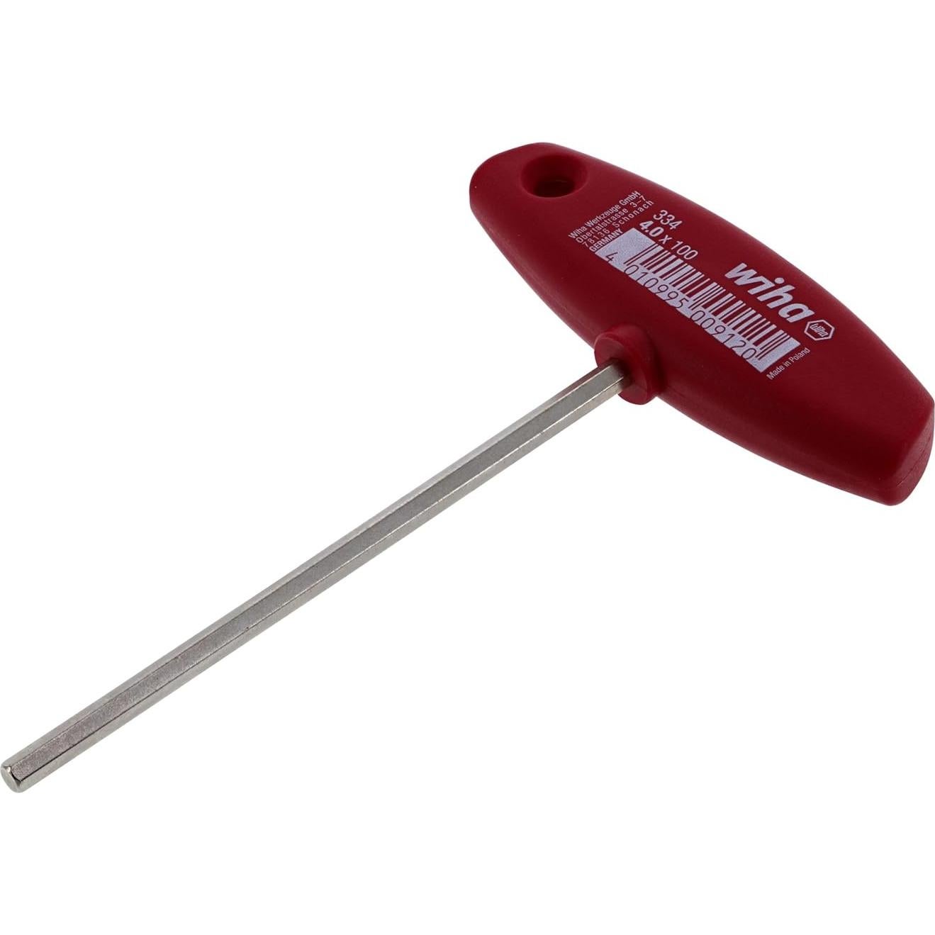 Llave Hexagonal en T Wiha 33406 4mm x 100mm Acero