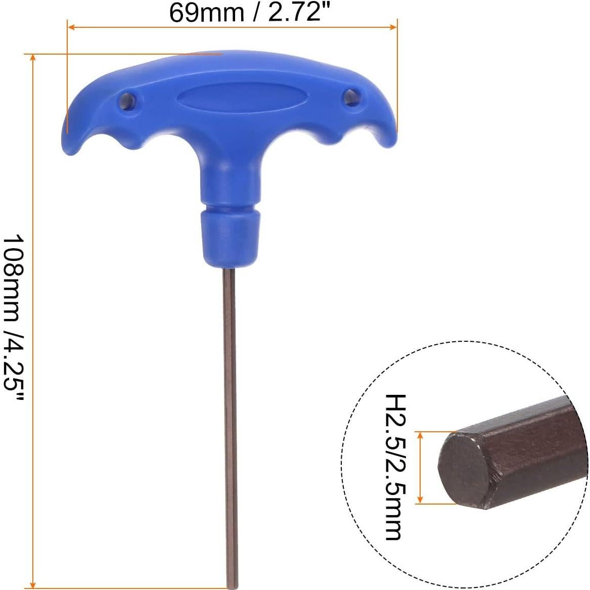 Llave Hexagonal T-Handle HARFINGTON H2.5 2 Piezas Acero S2