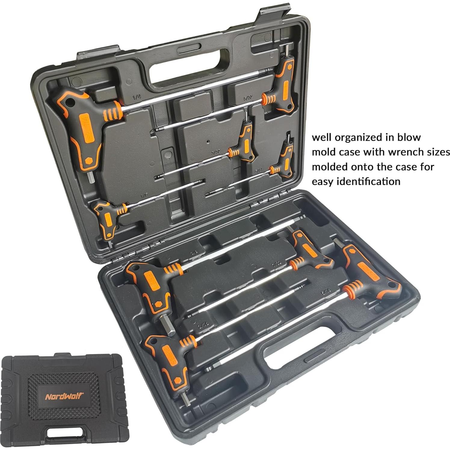 Conjunto de Llaves Allen T de 9 Piezas NordWolf S2