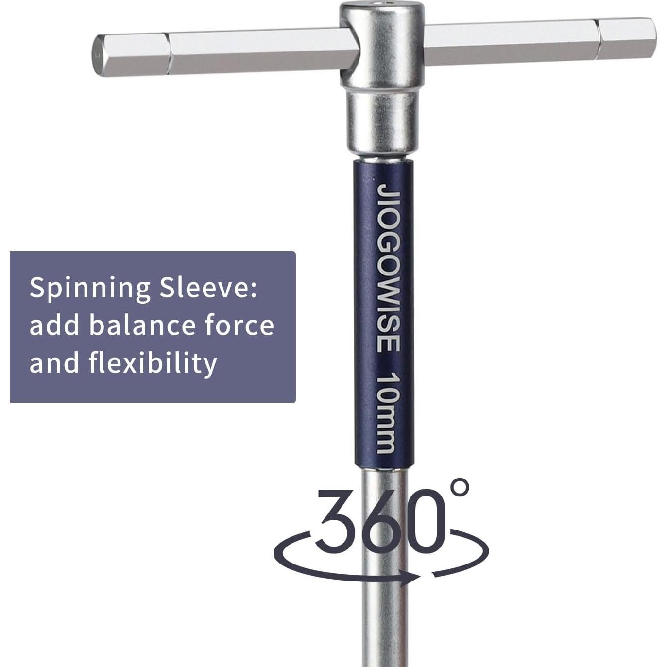 Juego de Llaves Hexagonales T JIOGOWISE 10PCS Métricas con Caja