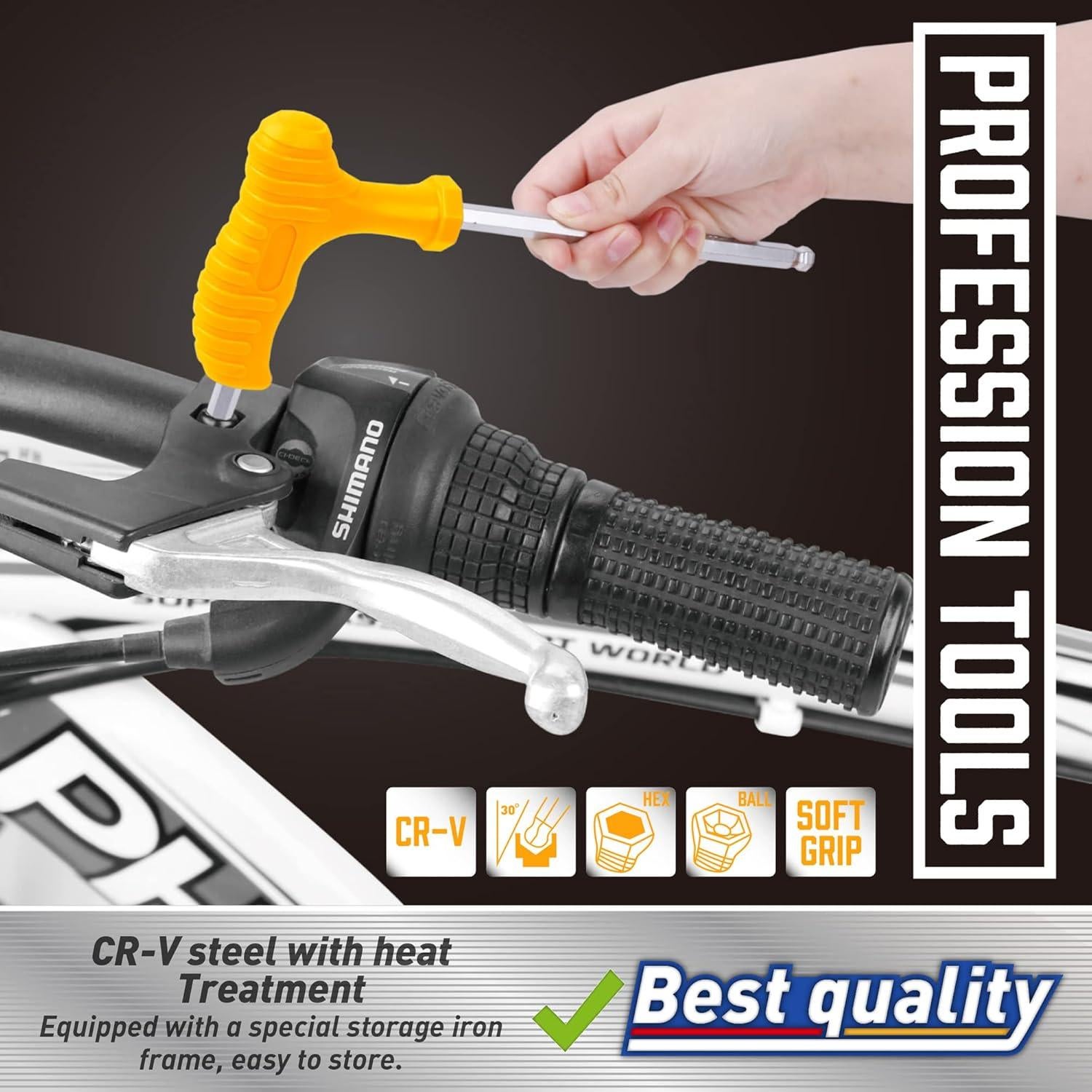 Juego de llaves allen T 18 piezas Amartisan métrico y SAE