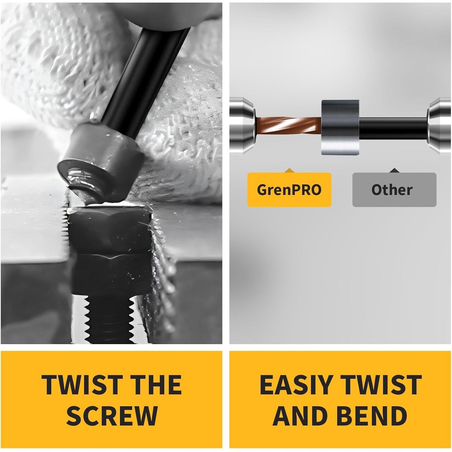 Juego de Llaves Torx 9 Piezas GRENPRO T10-T50 Acero CR-V