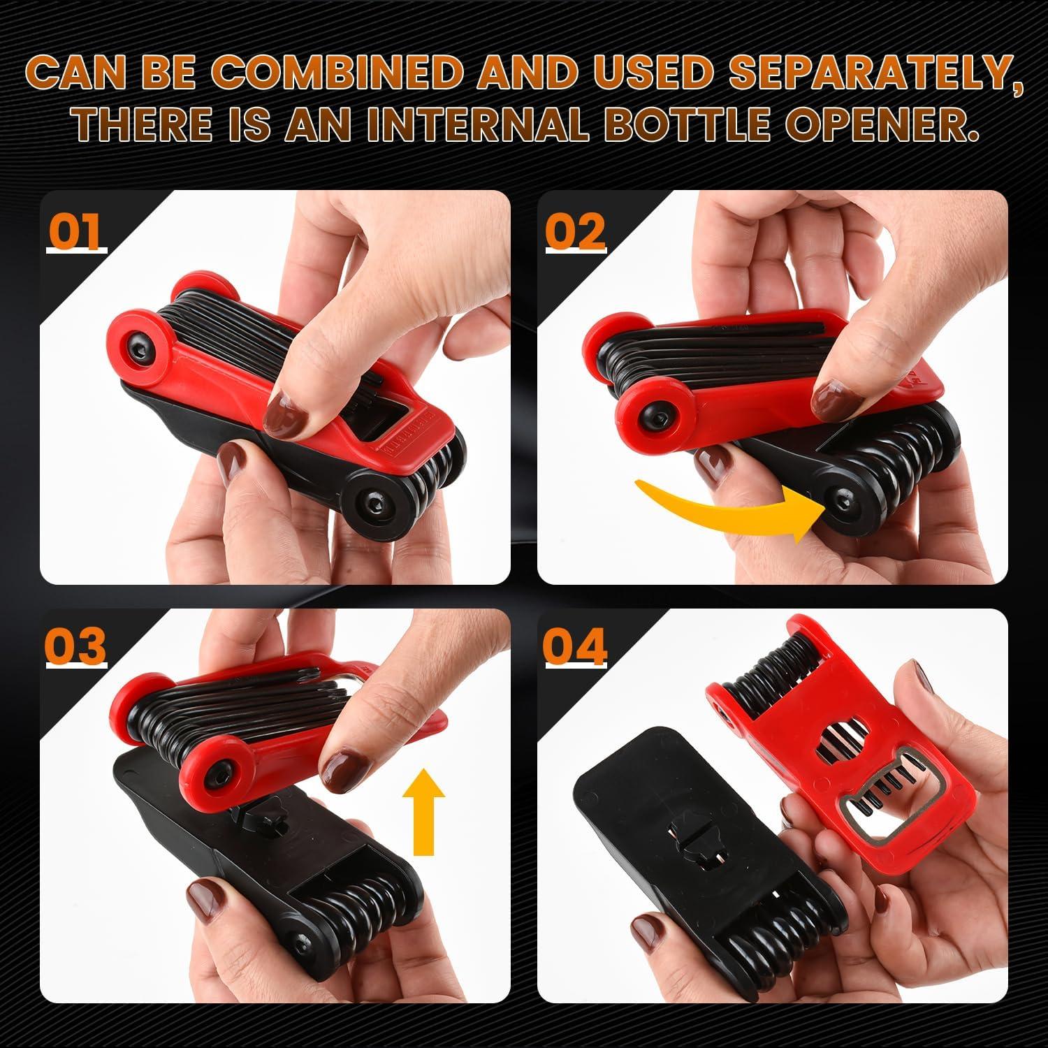 Juego de Llaves Estrella LOZAGU 12PCS T6 a T40 Plegable